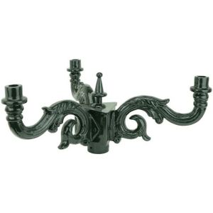 Lantaarnpaal ornament driekroon, voor montage van 3 kappen, aluminium