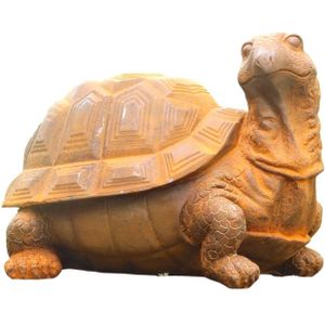 Schildpad - gietijzer - 17x23 cm - rustiek - tuinbeeld