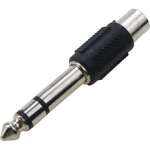 Audio adapter - Stereo - 6.35mm Jack (m) naar RCA (Tulp) (v) - 1 stuks