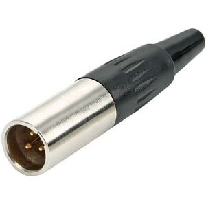 Mini XLR Connector - 3-pins - Mannelijk - Per 1 stuk(s)