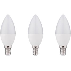 Kobi LED Lamp E14 6W - 470lm - 6000K - 230V - Voor Werkplek, Spiegelverlichting of Opslag - Kaarsvorm - 5 stuks