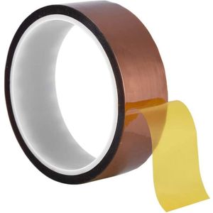 Hittebestendige Tape 8mm - Isolatietape voor afdekking solderen - Goud - 33m