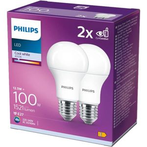 Philips CorePro LEDbulb A60 E27 13W 2700K 1521lm 230V - 2-Pack - Warm Wit