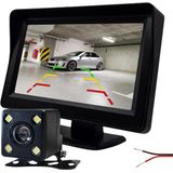 Achteruitrijcamera met Parkeerhulp - 4.3 inch HD Ready - 5 meter aansluitkabel - Complete set