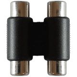 Stereo-Audioadapter - RCA Koppelstuk - 2x RCA (Tulp) Female naar 2x RCA (Tulp) Female - Per 1 stuks