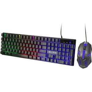 BLOW TRIGGER Gaming Set - RGB Toetsenbord + RGB Gaming Muis - Full-Size - USB - Game Bundle