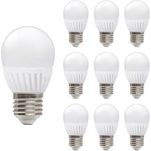 Kobi Premium LED Lamp E27 - 9W - 900lm - 6000K Koud Wit - 230V - Ø45mm - Voor Woonkamer, Hal of Plafondarmatuur - 10 stuks