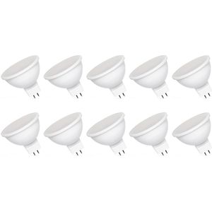 Spectrum - LED Lamp - GU5.3 - 6W - 12V - 570 Lumen - 4000K Neutraal Wit - 10 stuks