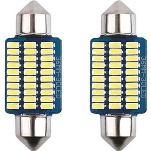 LED Festoon Auto Lamp 10W 600lm 12V - Kenteken/Interieur Lamp - C5W 36mm - Wit Licht - Per 2 stuks