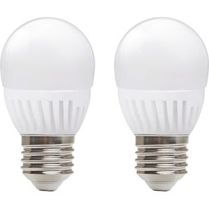 Kobi Premium LED Lamp E27 - 9W - 900lm - 6000K Koud Wit - 230V - Ø45mm - Voor Woonkamer, Hal of Plafondarmatuur - 2 stuks