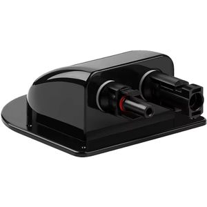 MC4 Dubbele Dakdoorvoer Voor Zonnepaneel - Waterdicht - Dubbel - Zwart - Geschikt voor Caravan, Camper & Boot