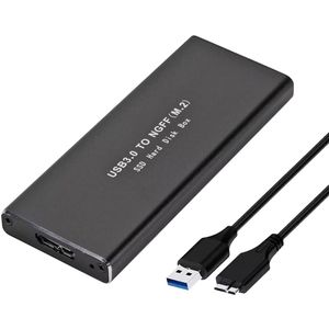 M.2 SSD Behuizing - NGFF - USB 3.0 - 5 Gbps - Zwart