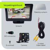 Achteruitrijcamera - Nachtzicht - Parkeerhulp - 4.3 inch HD Ready - 5m kabel - Complete set