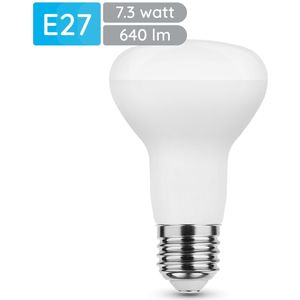 Modee E27 LED Lamp 7.3W - 640lm - 2700K - Warm Wit - LED Spot R63 - Vervangt 50W Halogeen Gloeilamp