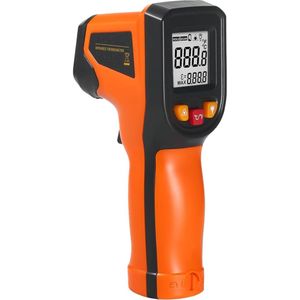 Digitale Infrarood Thermometer - 50°C t/m 600°C - Laserthermometer - Warmtemeter - T600A - Oranje