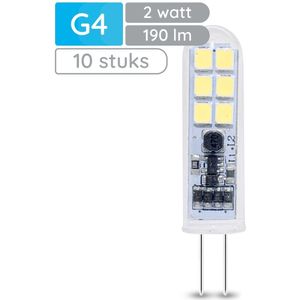 Modee LED Lamp G4 - 2W 4000K 190 LM 12V - LED Lamp insteek - Wit Licht - 10 stuks