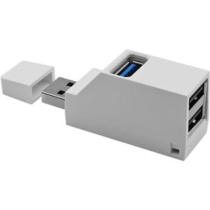 VLTG USB Splitter 3 poorten - Compacte USB Hub 3.0 / 2.0 - Verdeler Voor PC Laptop - Wit