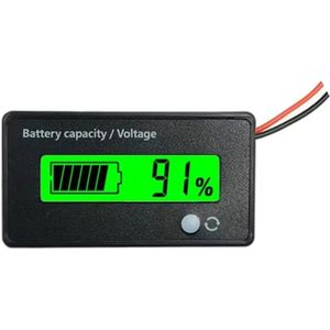 Batterij Capaciteit Indicator - 12-24V - Geschikt voor Auto/Boot/Camper