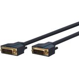 DVI-D Video kabel - Dual Link - DVI-D 24+1-pins naar DVI-D 24+1-pins - 5m - Blauw