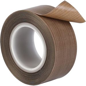 Hittebestendige Tape 300°C - PTFE Tape - 13mm breed - 0.13mm dikte - 10 meter - Bruin