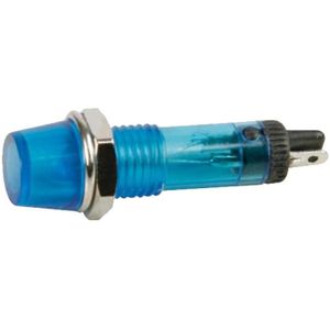 Signaallamp 12V Blauw Rond 8mm -  Per 1 stuk