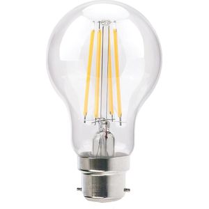 VITO LED Filament Lamp A60 B22 - 8W (vervangt 75W) - 1000lm - 2700K - Ø64mm - 220-240V - Energiezuinig