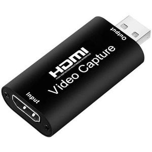 Video Capture Card - HDMI naar USB 2.0 - 1080p Full HD - Zwart