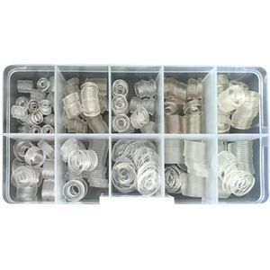 Nylon Platte Ringen Assortiment - M3 t/m M6 - 415-delig - Transparant