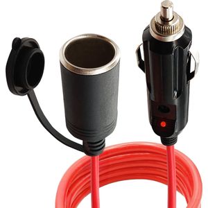 ProRide Sigarettenaansteker Verlengkabel + Beschermdop 10A 12-24V - 1.5 meter - Rood
