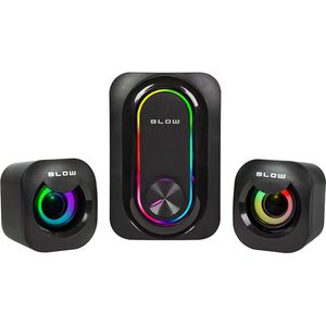 BLOW RGB Gaming Speakerset - Met Subwoofer - USB Voeding - 3.5mm Jack - 7W Totaal Vermogen