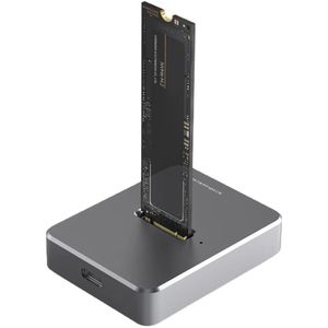 M.2 SSD Docking Station  - NVME/SATA - Max. 2TB - USB 3.0 - 10Gbps - SD03A - Geschikt voor NVME/SATA M.2 SSD