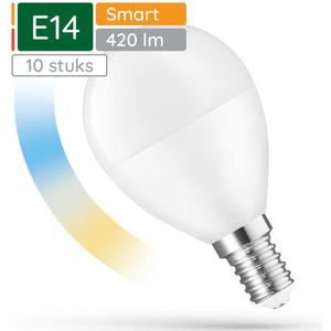 Spectrum Smart LED Lamp E14 5W - 230V - 420 Lumen - 2700-6500K - Wi-Fi Smart LED - 10 stuks