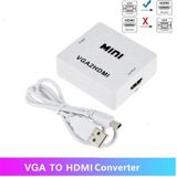 Video converter - VGA (D-Sub) naar HDMI - 720p/1080p - Wit