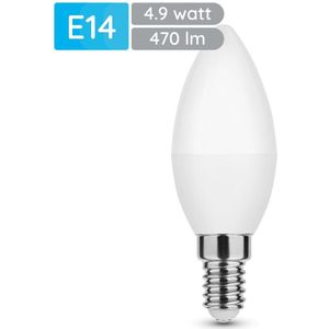 Modee E14 LED Lamp 4.9W - 470lm - 6000K - Daglicht Wit - LED Kaarslamp B35 - Vervangt 40W Halogeen Gloeilamp