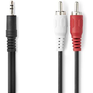 Cablexpert Audio kabel - 3.5mm Jack Male naar RCA Male - 20.0 m - Zwart