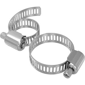 Slangklem 16-25mm - RVS - Verstelbaar - Waterleiding klem - 2 stuks
