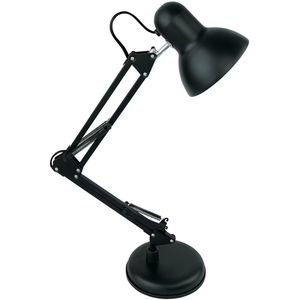 Avide LED Bureaulamp - Klassiek en Industrieel - max 60W - E27 Fitting - 100-240V - Zwart