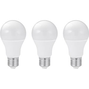 Kobi LED Lamp E27 10W - 950lm - 3000K - 230V - Standaardvorm - Voor Plafondlamp, Eettafel of Hal - 3 stuks