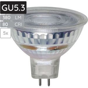SPL GU5.3 LED Lamp 2.7W - Warm Wit - 350lm - Led Spot MR16 - 5 Stuks