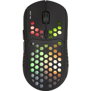 BLOW FLASH Draadloze Gaming Muis - Lightweight Design - 2400 DPI - RGB - Wit