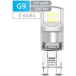 Modee LED Lamp G9 - 1.9W 4000K 200 LM 230V - LED Lamp insteek - Wit Licht - 5 stuks