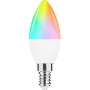 Modee Smart E14 Led Lamp - 4.9 W - Slimme Lamp - App Bediening - RGB en Neutraal Wit - B35 Kaarslamp