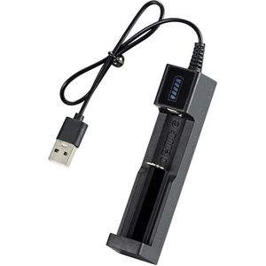 USB Lithium Batterijlader - Batterij Oplader Geschikt voor 14500, 16340, 18650 & 26650 Batterijen
