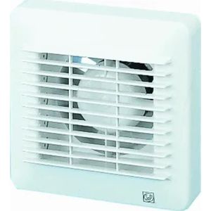 S&P Badkamerventilator + Trekschakelaar 155x155mm - EDM-100MZ - Wit