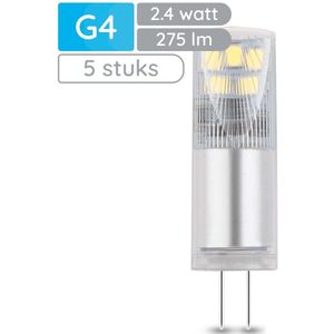 Modee LED Lamp G4 - 2.4W 2700K 275 LM 12V - LED Lamp insteek - Warm Wit - 5 stuks