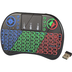 BLOW Mini Draadloos Toetsenbord - Met Touchpad - RGB Achtergrondverlichting - USB Receiver - KS-2 - Voor Smart TV, PC & Smart Media Box