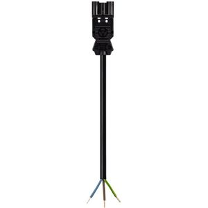 Wieland GST18/3P Aansluitsnoer 3x1.5mm² - male - 1 meter - Zwart