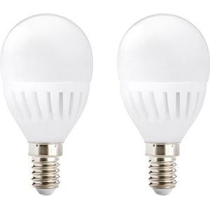 Kobi Premium LED Lamp E14 - 9W - 900lm - 4000K Neutraal Wit - 230V - Ø45mm - Voor Tafellamp, Nachtkastlamp of Compact Armatuur - 2 stuks