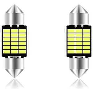 LED Auto Festoon 3W 12V - Kenteken/Interieur Lamp - C5W 31mm - Zilver - Per 2 stuks