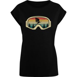 Shirt 'Retro Skibrille Wintersport'